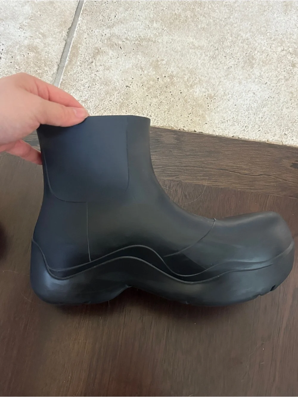 Bottega Veneta Black Puddle Boots
